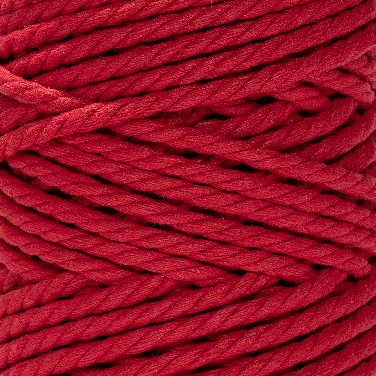 COTTON ROPE ZERO WASTE 5 MM - 3 PLY - RED COLOR