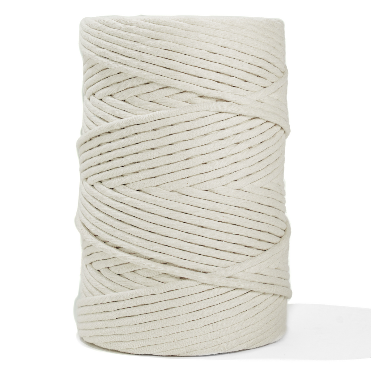 SOFT COTTON CORD ZERO WASTE 6 MM - 1 SINGLE STRAND - NATURAL COLOR