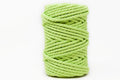 COTTON ROPE ZERO WASTE 5 MM - 3 PLY - LIME GREEN COLOR