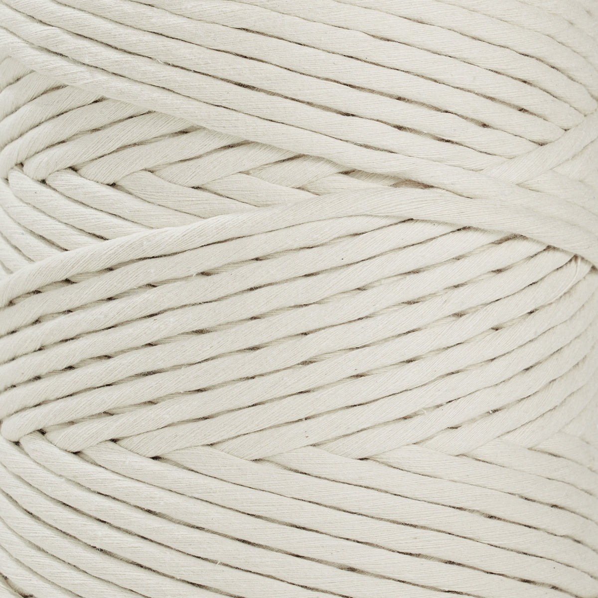 SOFT COTTON CORD ZERO WASTE 6 MM - 1 SINGLE STRAND - NATURAL COLOR