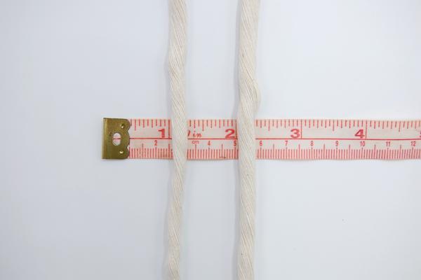 SOFT COTTON CORD ZERO WASTE 6 MM - 1 SINGLE STRAND - NATURAL COLOR